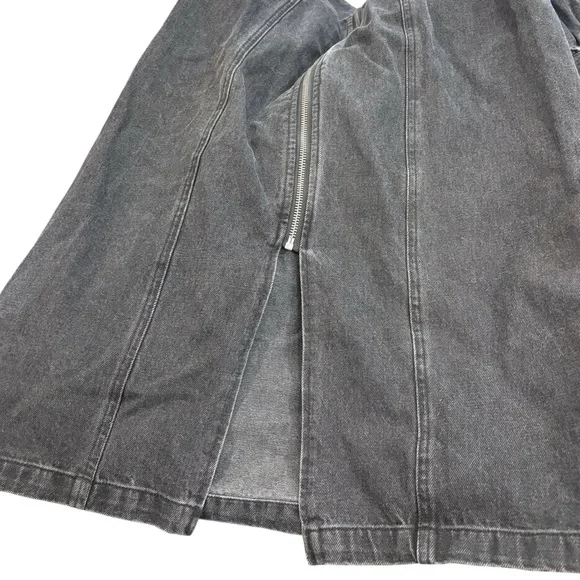 Future Collective Black Denim Long Sleeve Bustier Zipper Dress Size 14 NWT - Picture 6 of 12